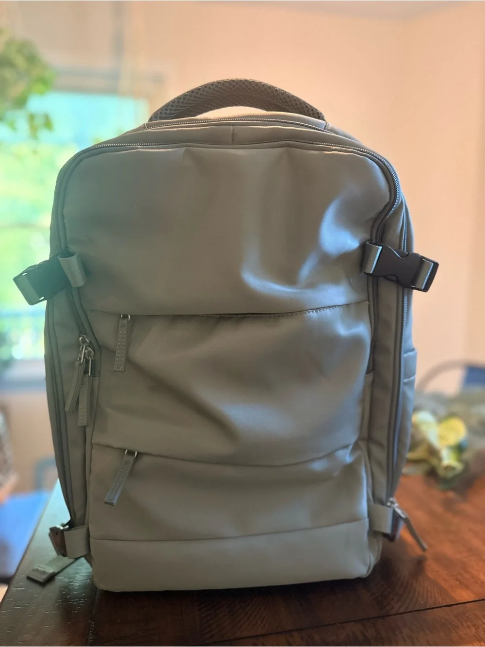 Green Travel Backpack - Minimalist Carry